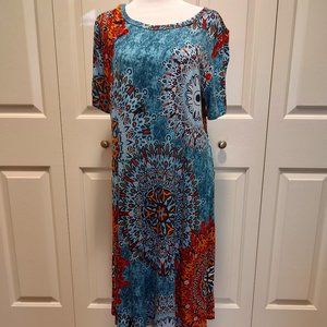 Popyoung Floral Mix t-shirt dress